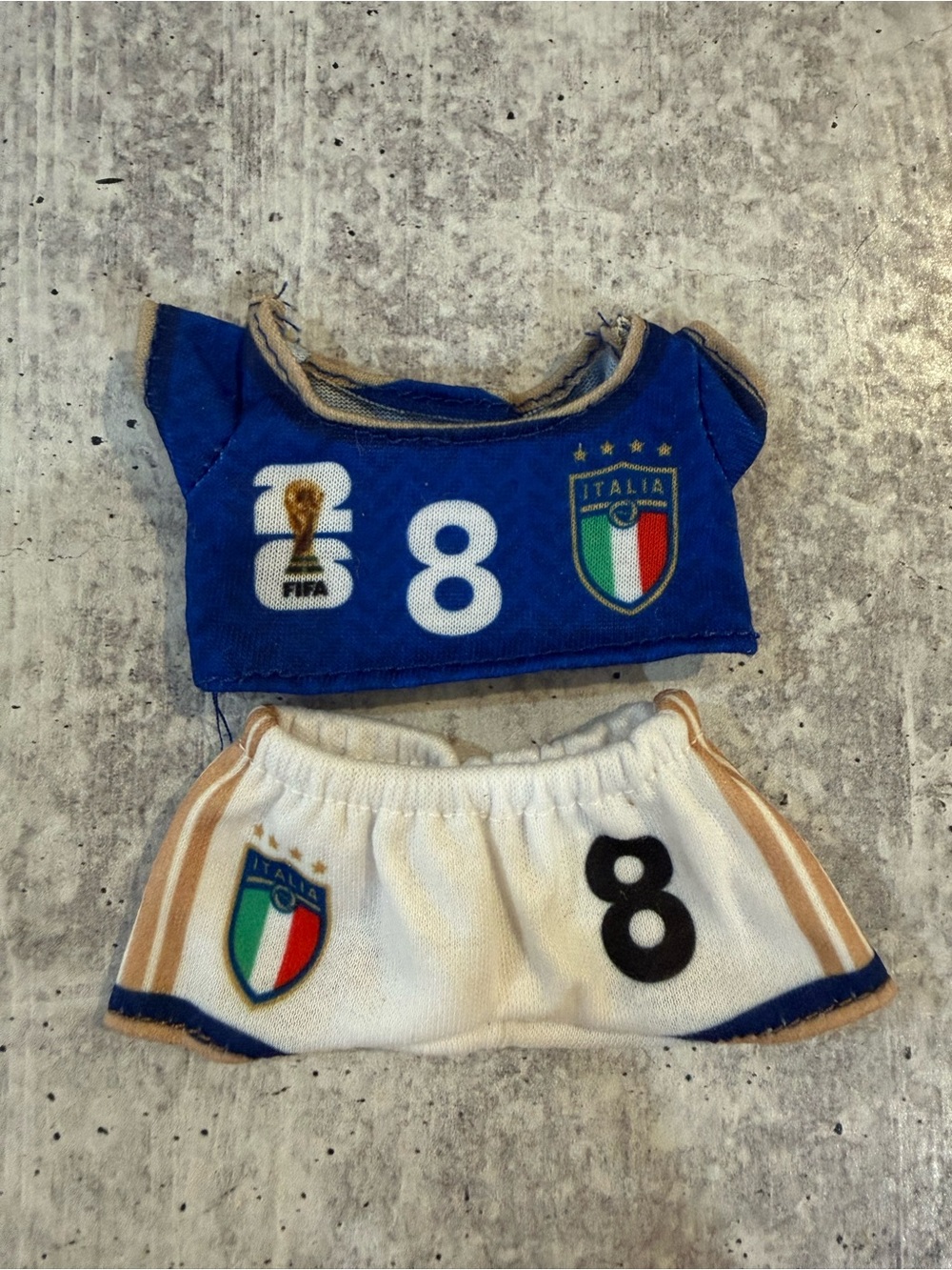 Italy Soccer Inspired Labubu Size Outfit
